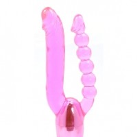 Double Ended Vibrator Multi-Speed Pink